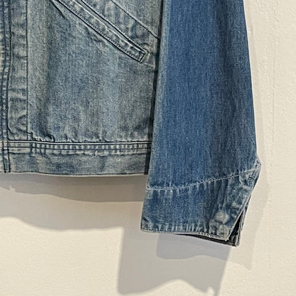 Faded Denim Jacket w/Ideal Zipper