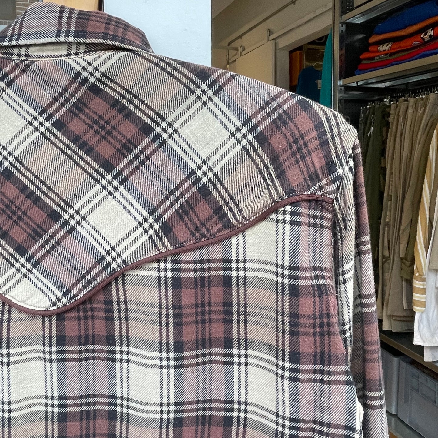 Check Flannel Shirt Brown