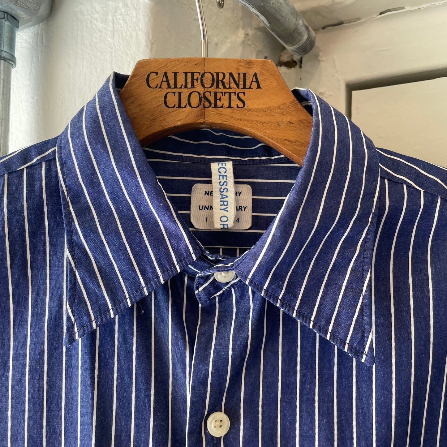 Stripe Shirt Navy/White