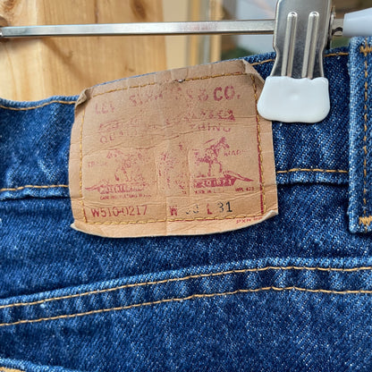 510-217 Zipper Fly Jeans Slim Navy