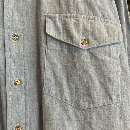 Chambray Western Shirt Blue