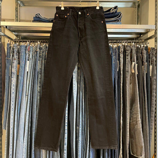 Black 501 Denim Jeans Button Fly USA