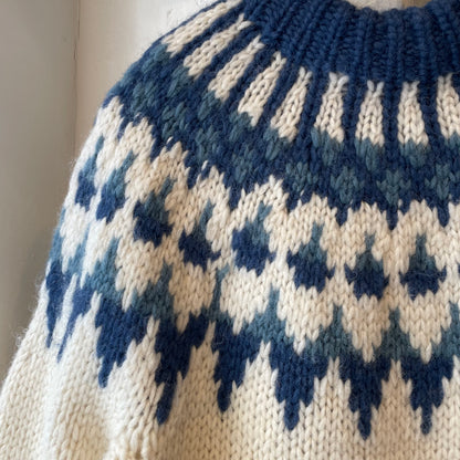 Lopapeysa Knit Sweater Blue