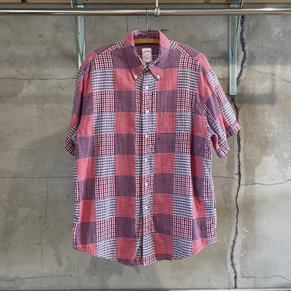 Short Sleeve Check Shirt Red