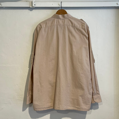 Double Pocket Shirt Pink Beige