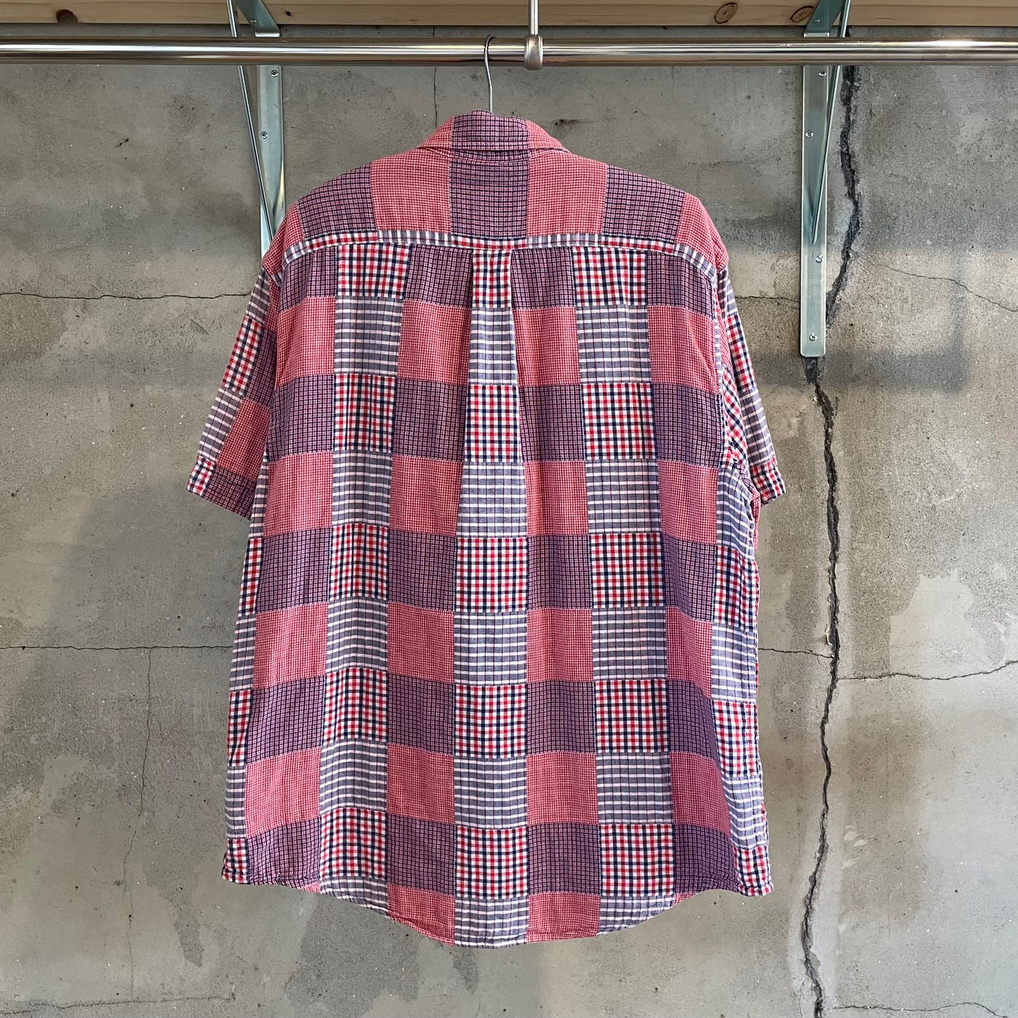 Short Sleeve Check Shirt Red