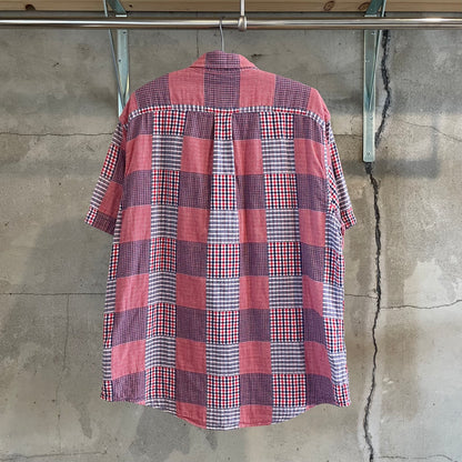 Short Sleeve Check Shirt Red