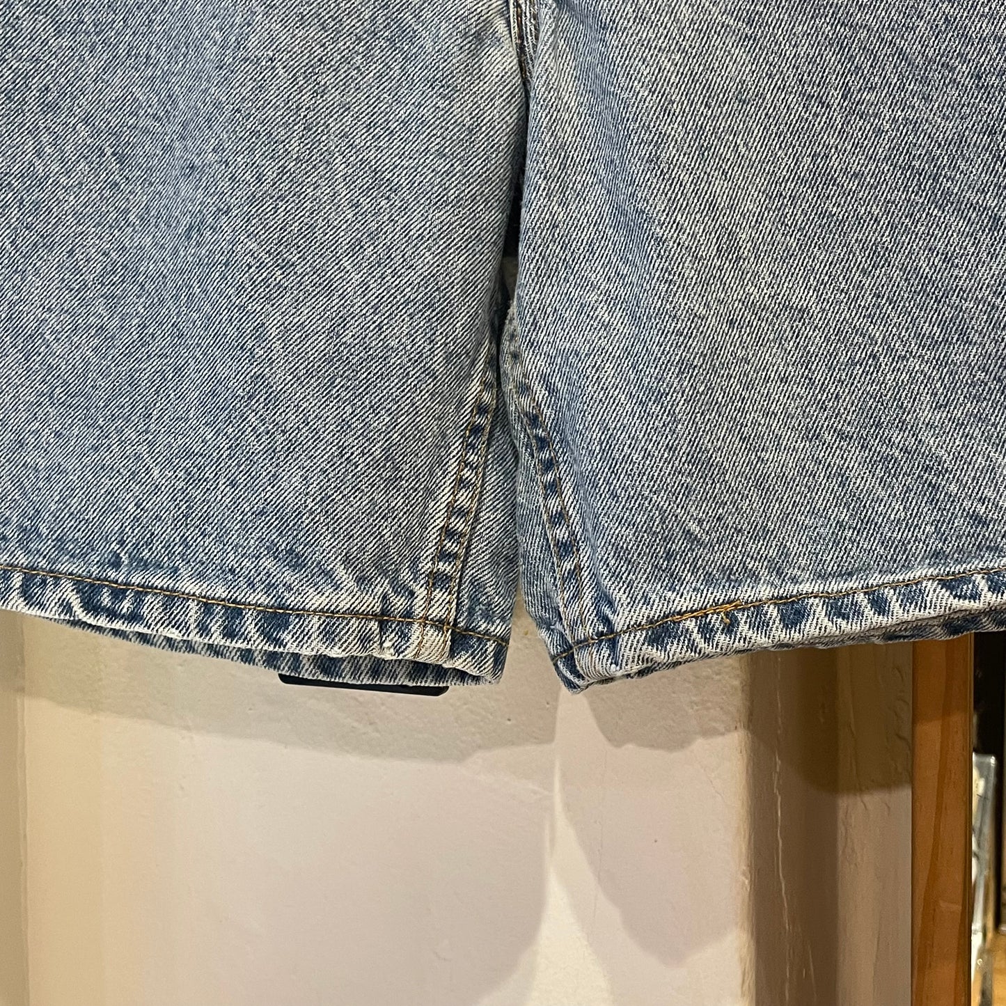 Cutoff Denim Shorts Blue