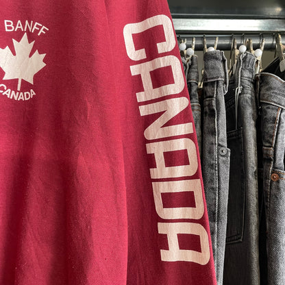 BANFF CANADA Sweatshirt Red Ranglan