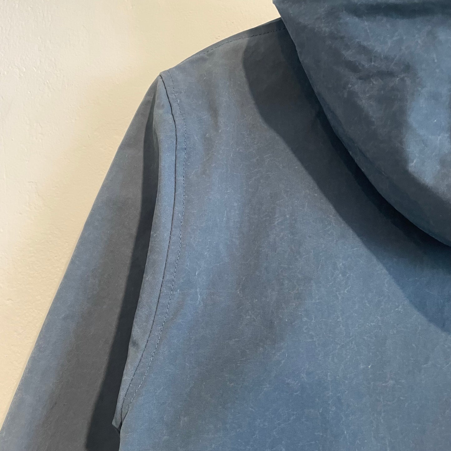 Hooded Windbreaker Blue/Cream Waldes Zip