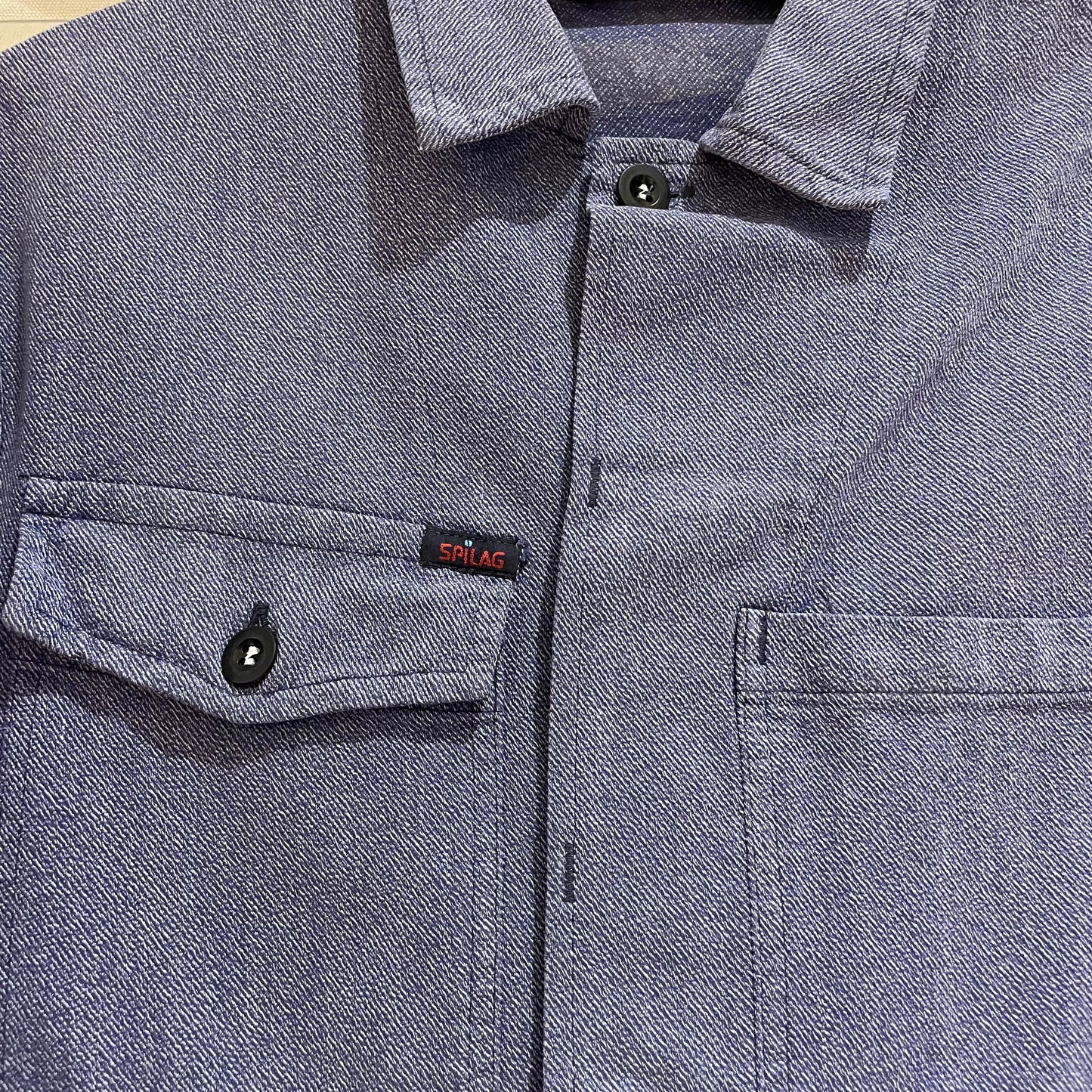 Vintage Euro Work Jacket Blue Cotton