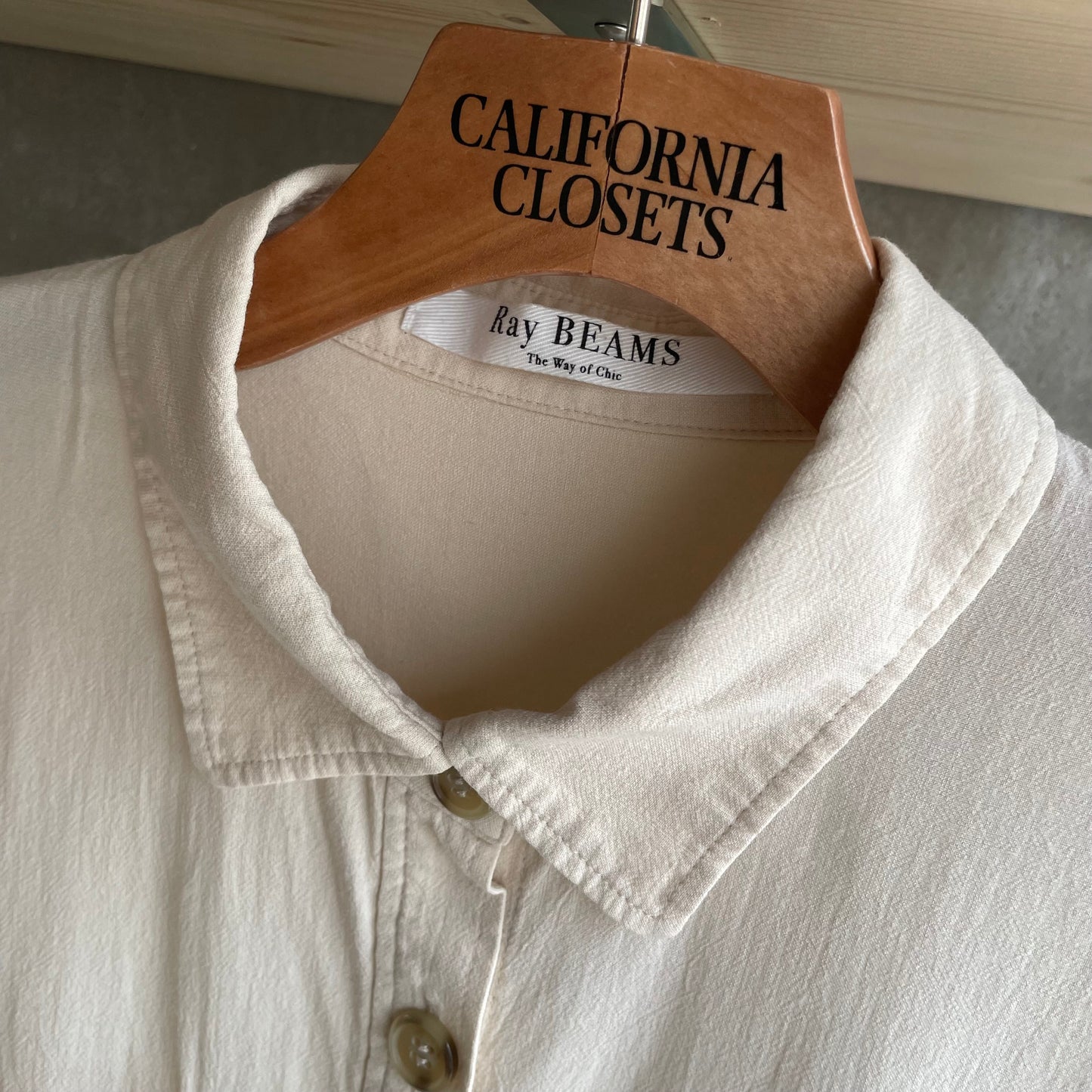 Drawstring Shirt Ivory
