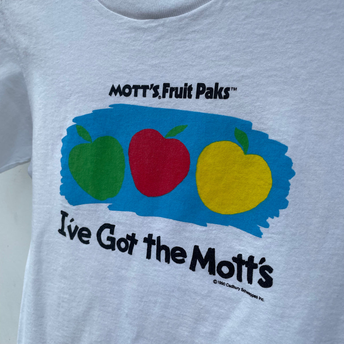 Mott's Fruit Paks I've Got The Mott's 1990 Brand Novelty Tee