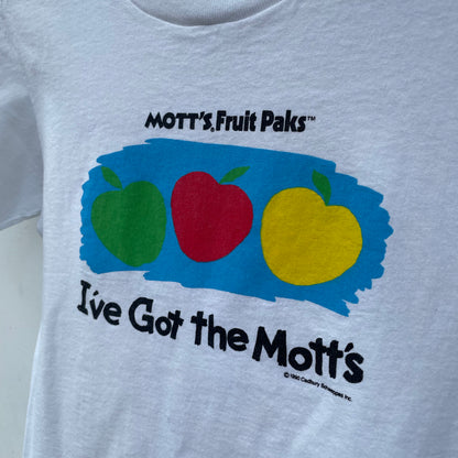 Mott's Fruit Paks I've Got The Mott's 1990 Brand Novelty Tee