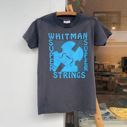 Whitman Super Strings Cello Bass Music Tee Faded Black