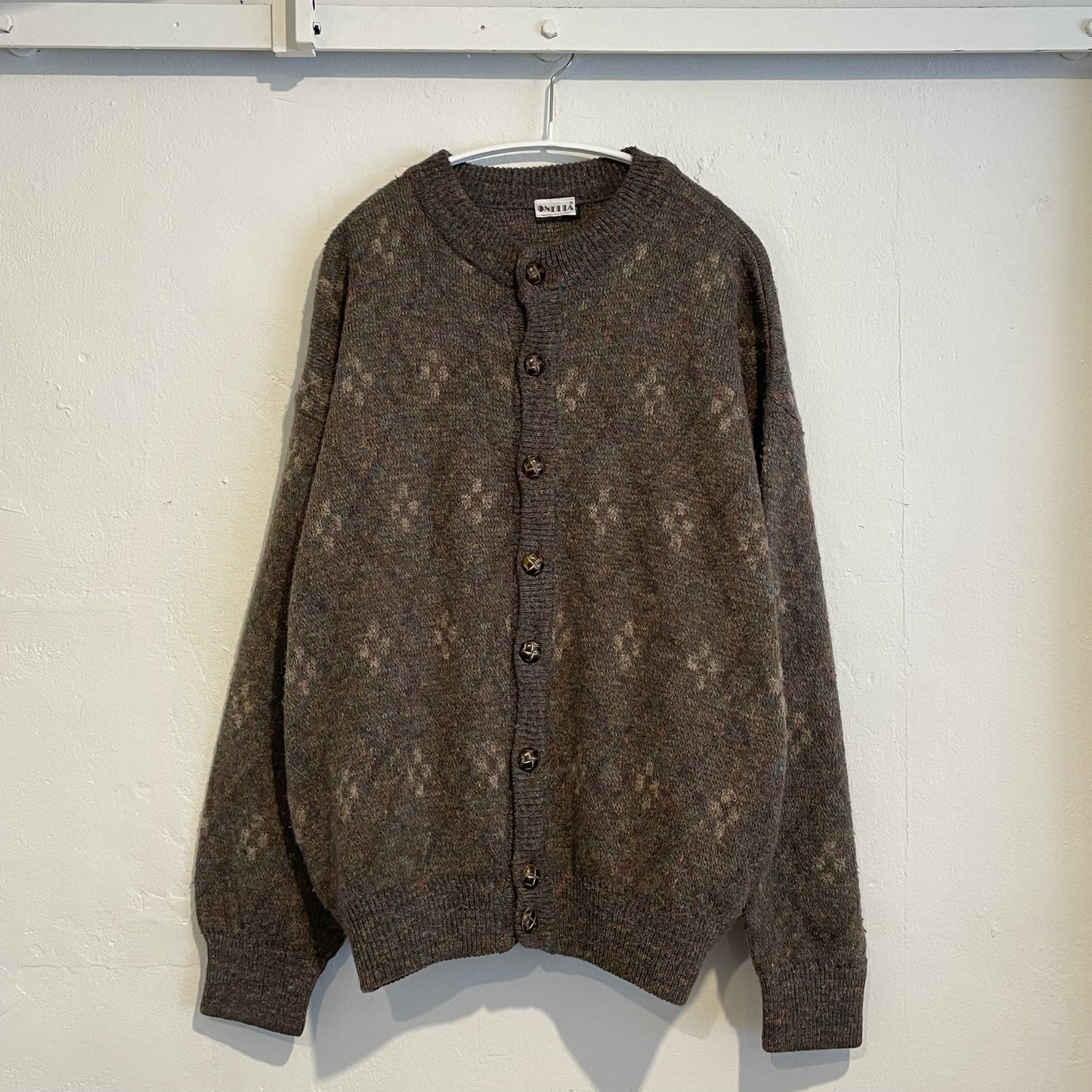 Onelia Wool Blend Cardigan Brown