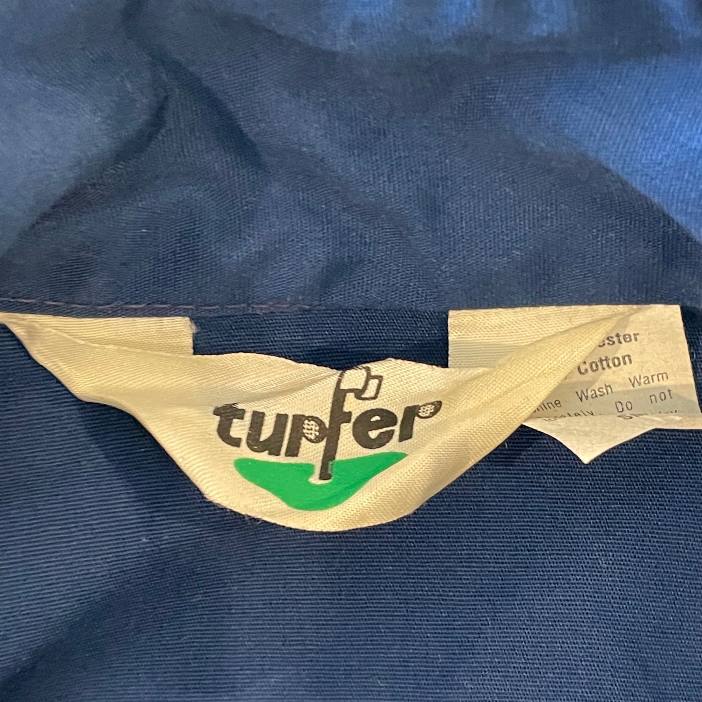 Zip up Cuff Rib Work Jacket Navy