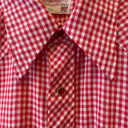 Long Tails Western Shirt Red Gingham