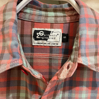 Plaid Flannel Work Shirt Red/Blue