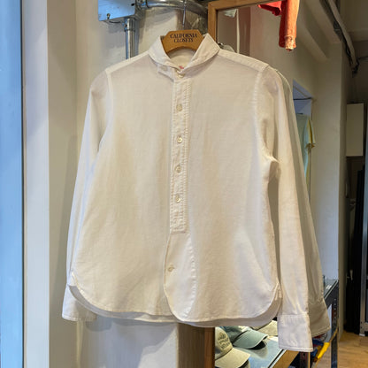 Round Collar Shirt White