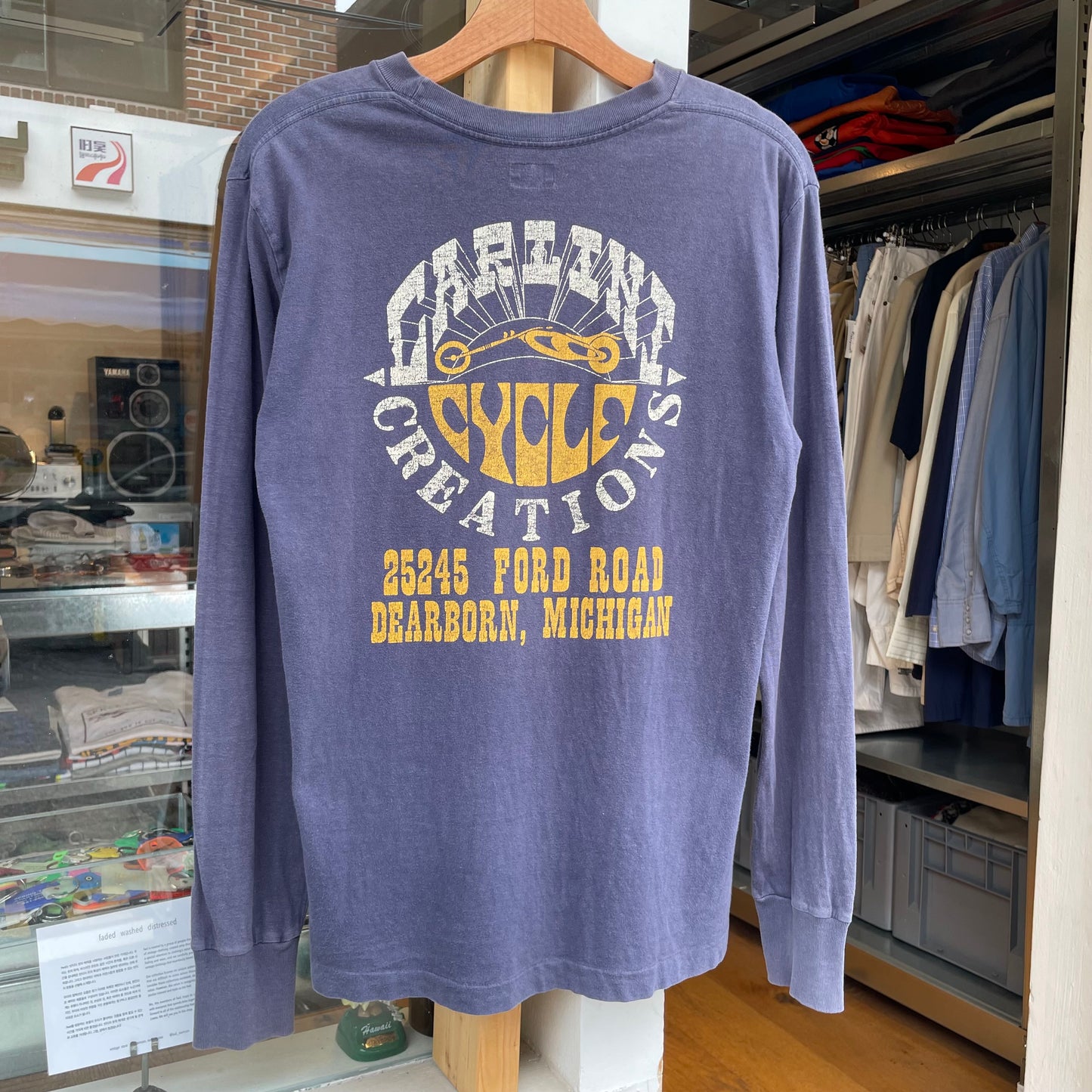 Graphic T-Shirt Long Sleeve Navy