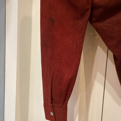 Velour Polo Shirt Burgundy