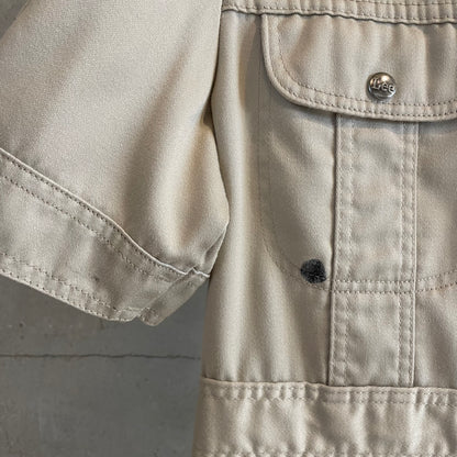 Western Shirt Jacket Beige