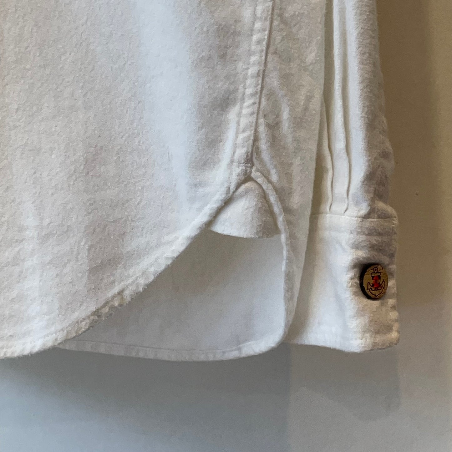 Sailor Collar Pullover Shirt White