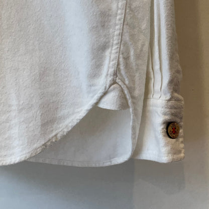 Sailor Collar Pullover Shirt White