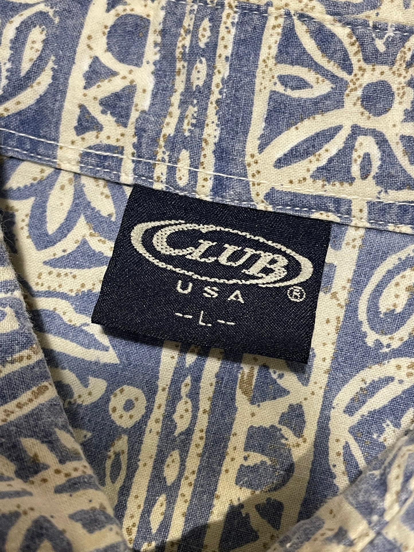 Pattern Shirt Blue