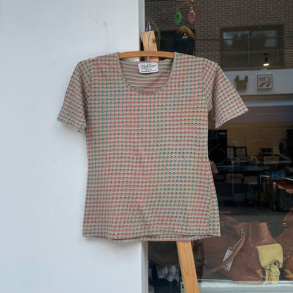 Pattern T-Shirt Beige