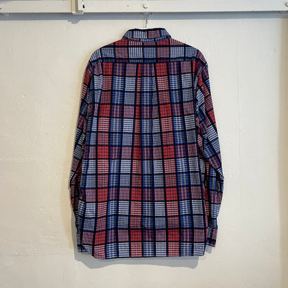 Plaid Button-Down Red Blue White Ivy League Shirt