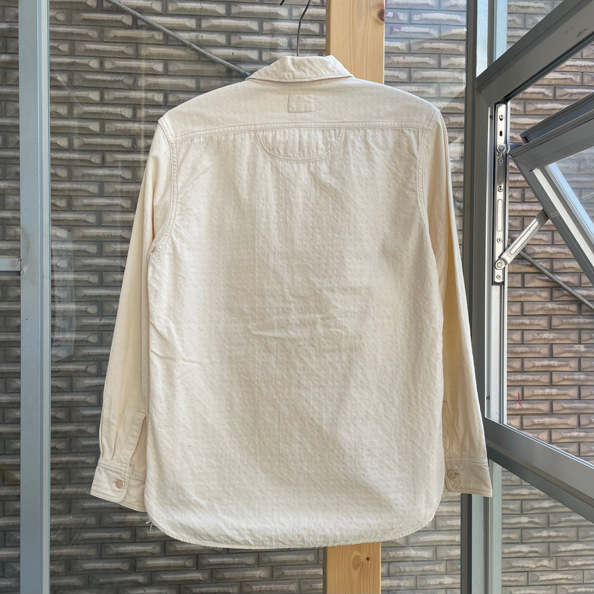 Shawl Collar Shirt Ivory
