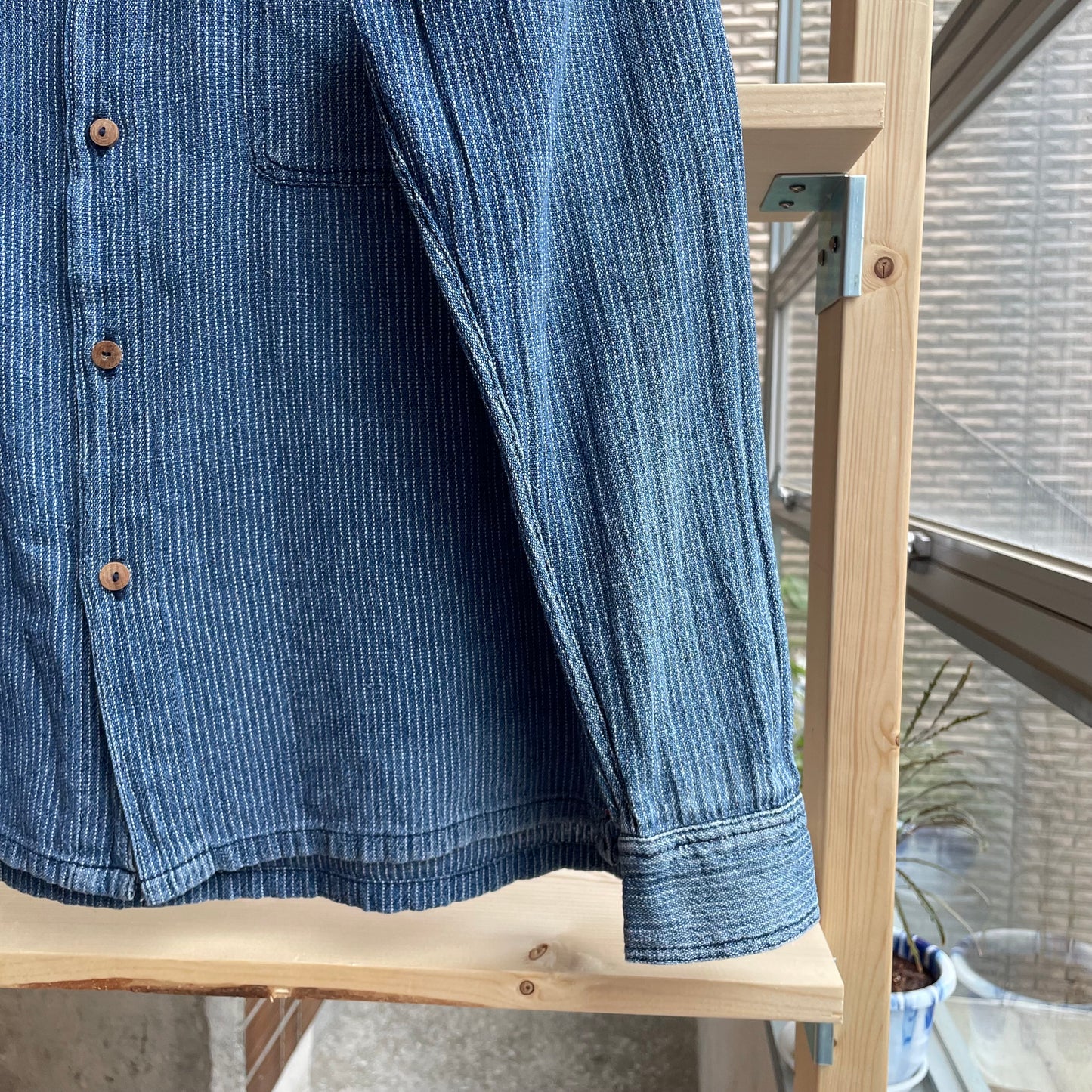 Wabash Stripe Shirt Long Sleeve Blue