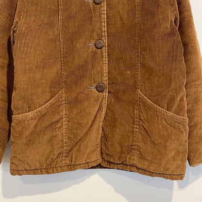 Quilted Liner Corduroy Coat Brown