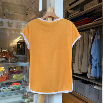 Snap Button T-Shirt Yellow