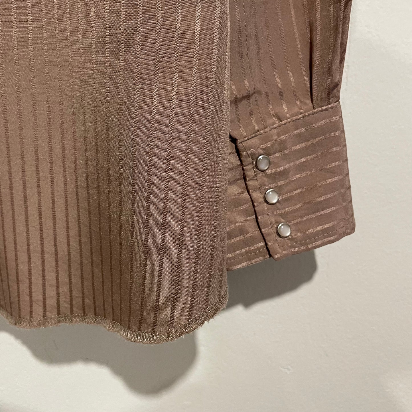 Striped Western Shirt Brown