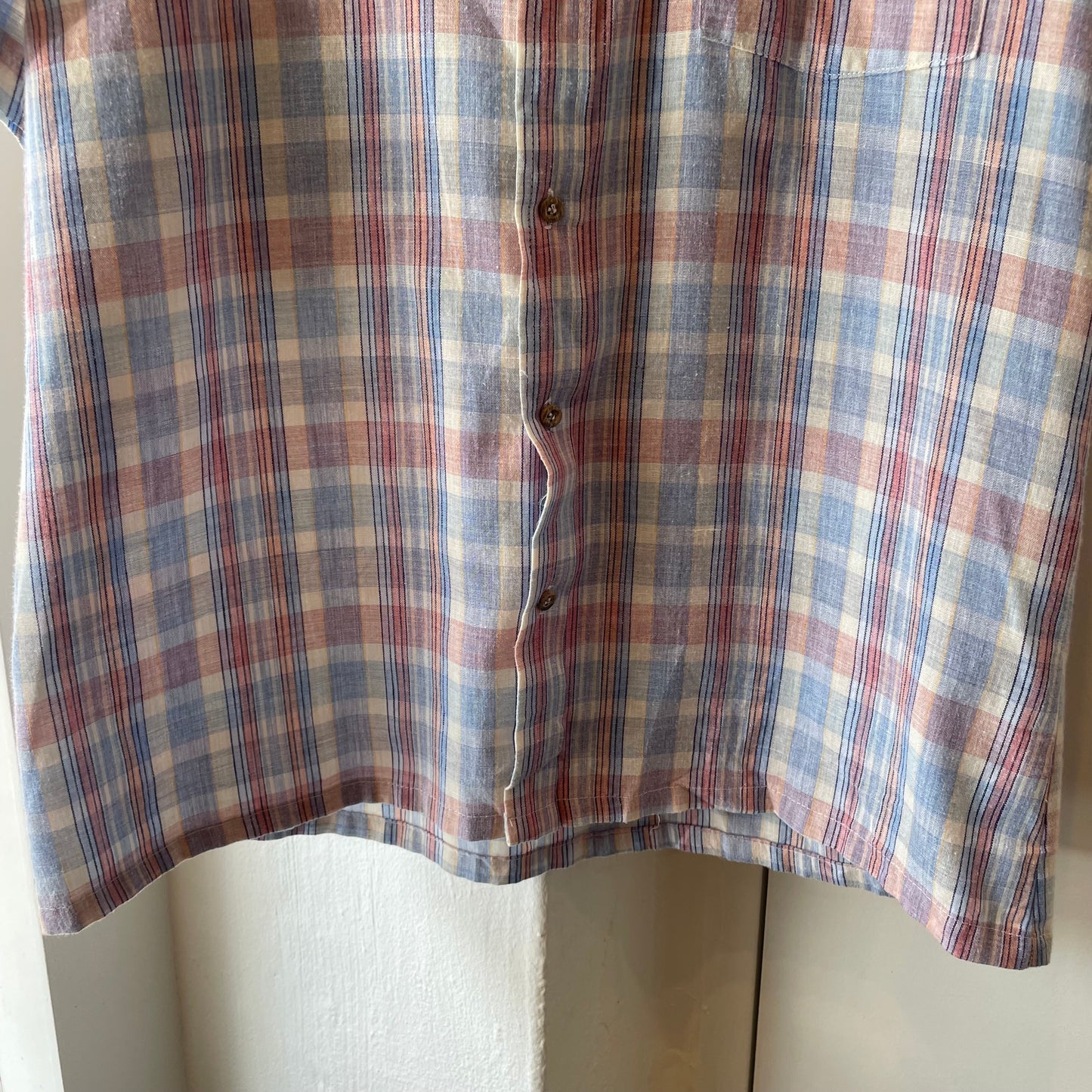 Plaid Check Shirt Blue