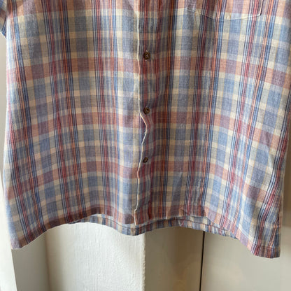 Plaid Check Shirt Blue