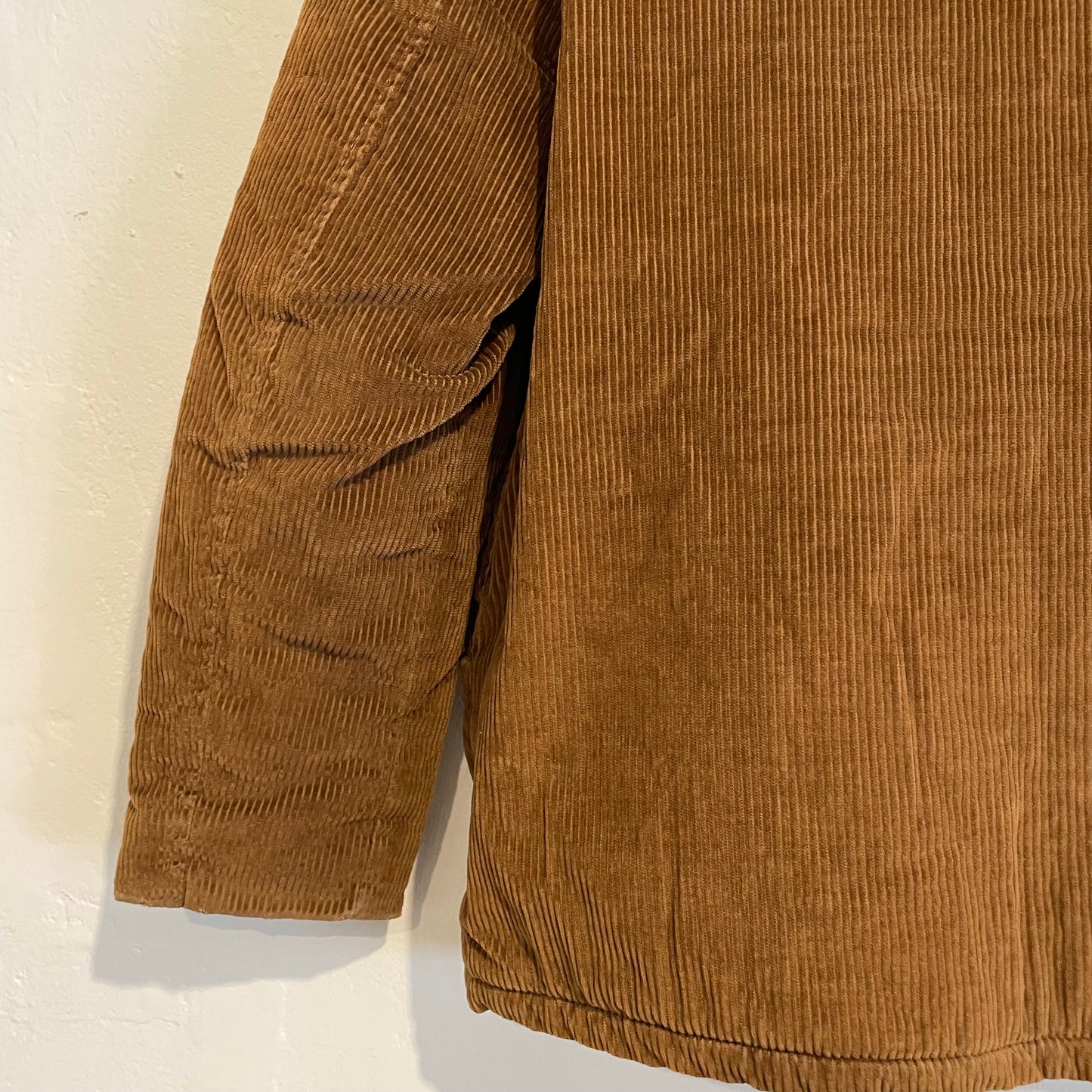 Quilted Liner Corduroy Coat Brown