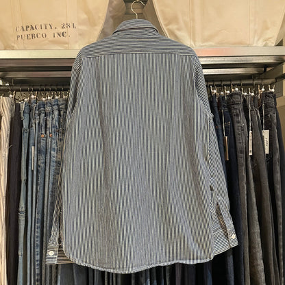 Striped Work Shirt Blue/White
