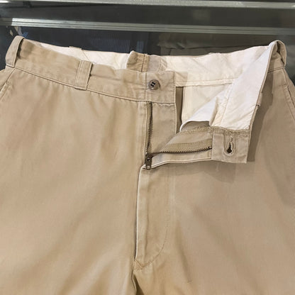 Military Chino Pants Distressed Scovill Zip