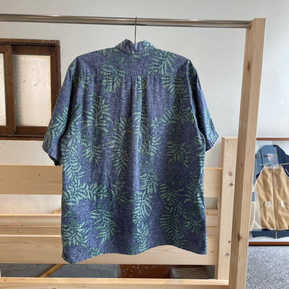 Tropical Aloha Shirt Blue