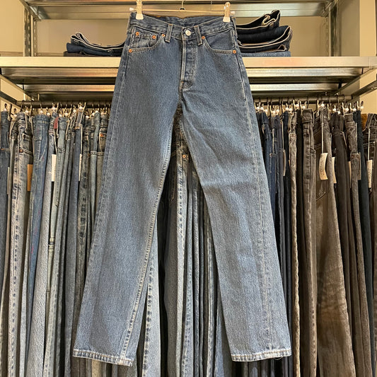 Blue 501 Button Fly Denim Jeans