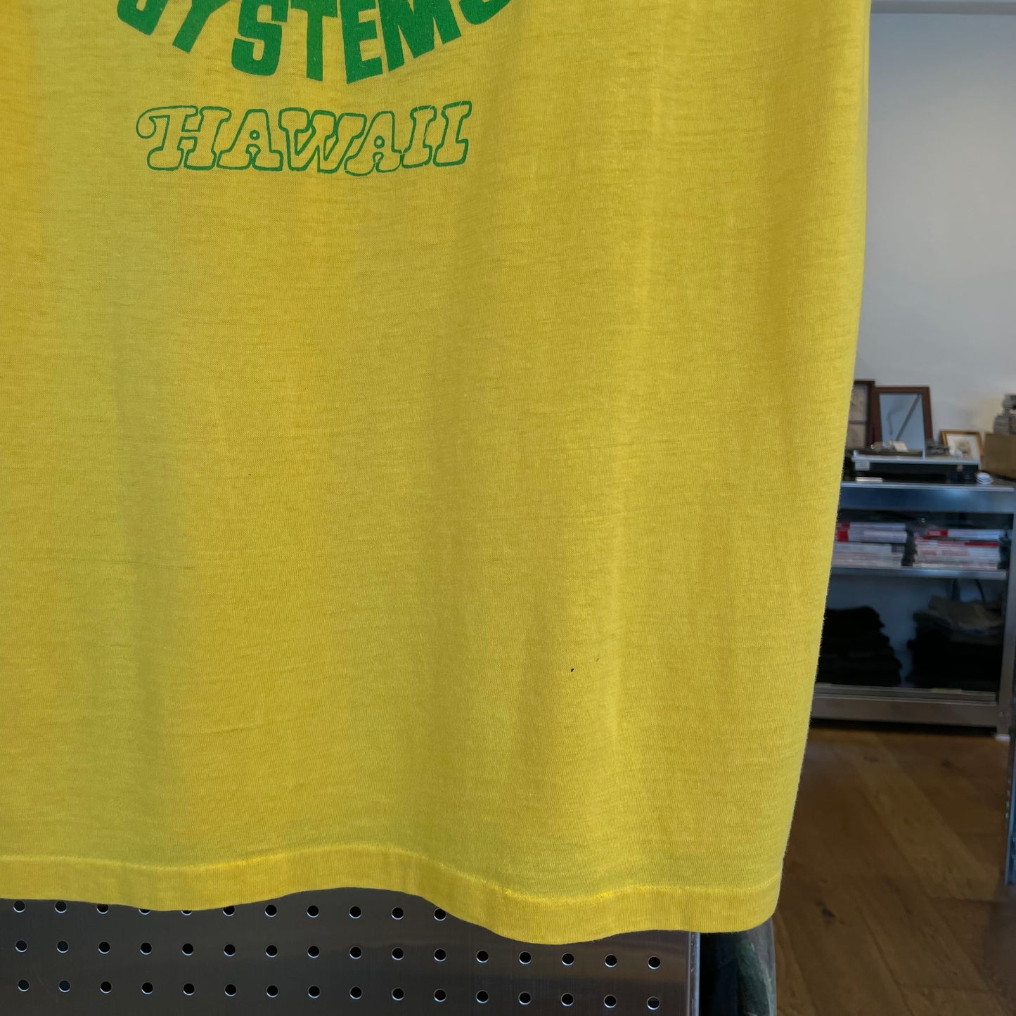 Tropical Rent A Car Pocket T-Shirt Yellow