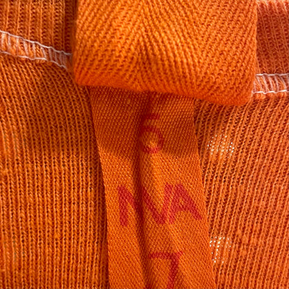 Dyed German Military U-Neck L/S T-Shirt Orange