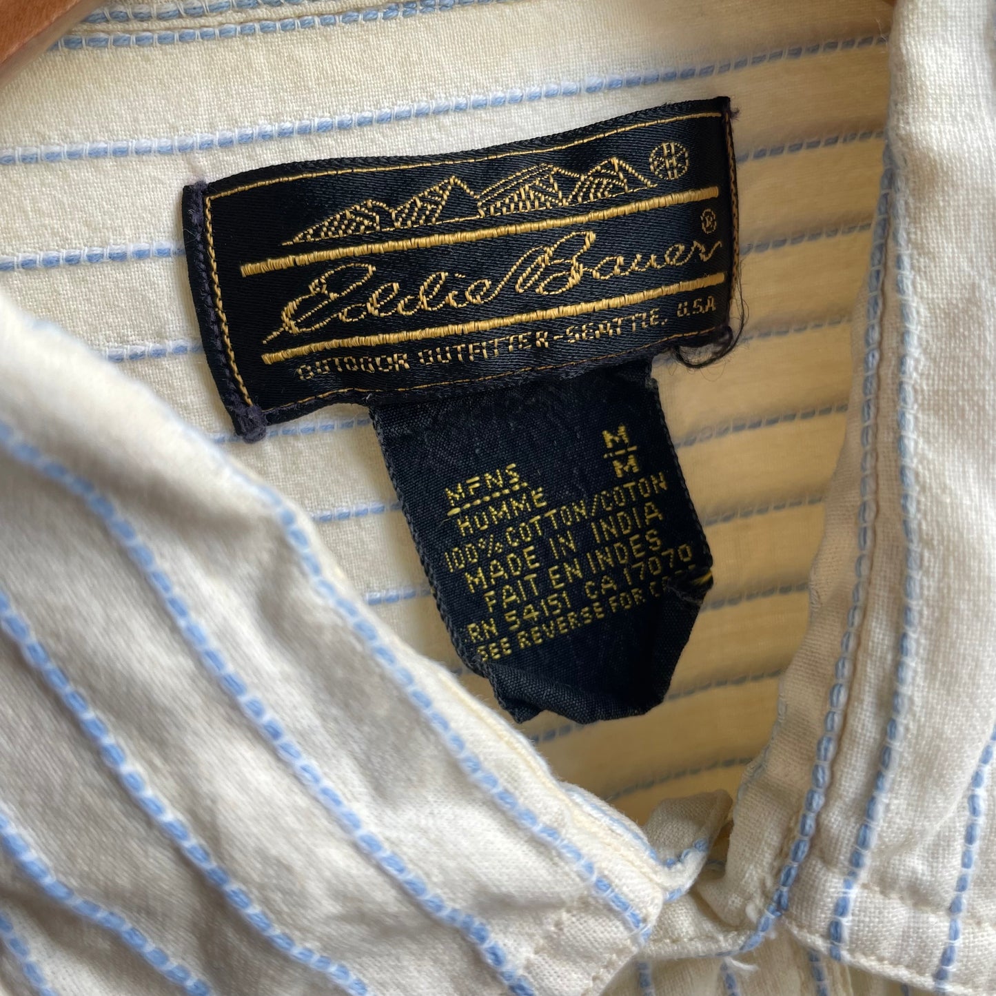 Stripe Short Sleeve Shirt Ivory