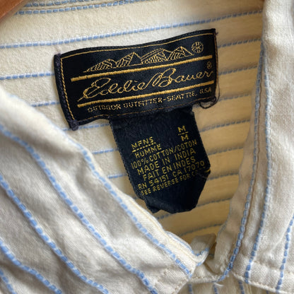 Stripe Short Sleeve Shirt Ivory