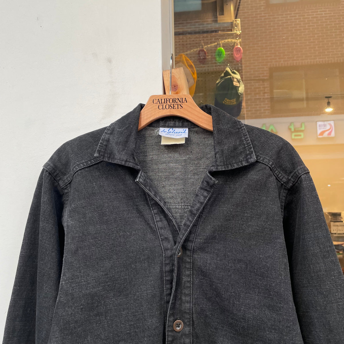 Long Work Jacket Charcoal