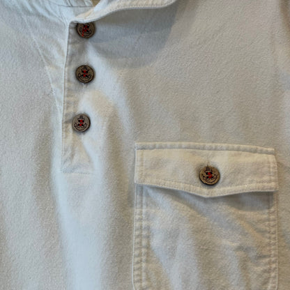 Sailor Collar Pullover Shirt White
